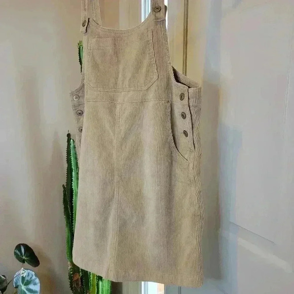 American Eagle Corduroy Beige Jumper, Sz S - Picture 3 of 10